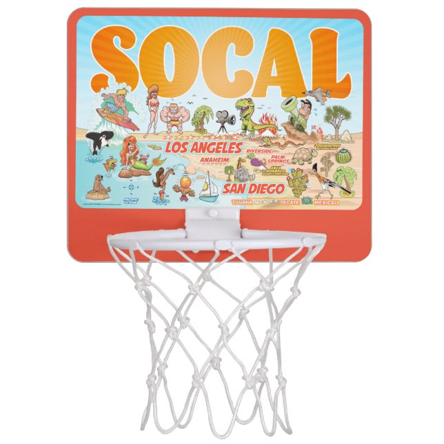Southern California Mini Basketball Hoop (Front)
