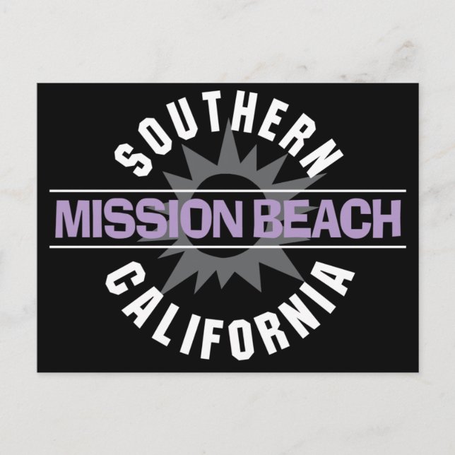 Southern California - Mission Beach Postcard (Front)