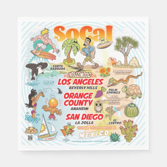 Southern California Napkins (Front)