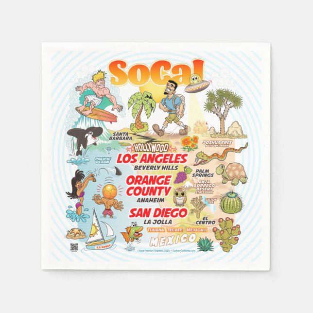 Southern California Napkins (Front)