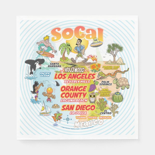 Southern California Napkins (Front)