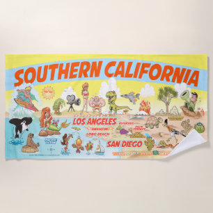 Southern California Paradise Beach Towel