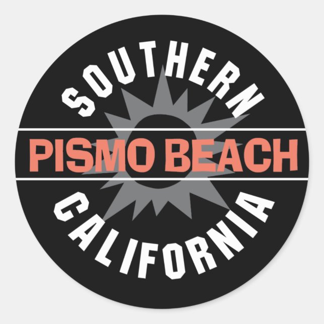 Southern California - Pismo Beach Classic Round Sticker (Front)