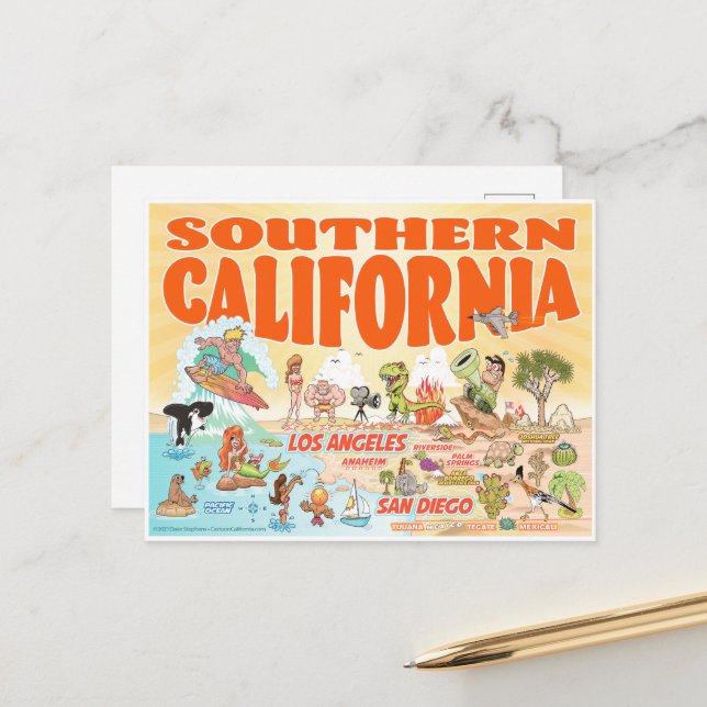 Southern California Postcard (Front/Back In Situ)