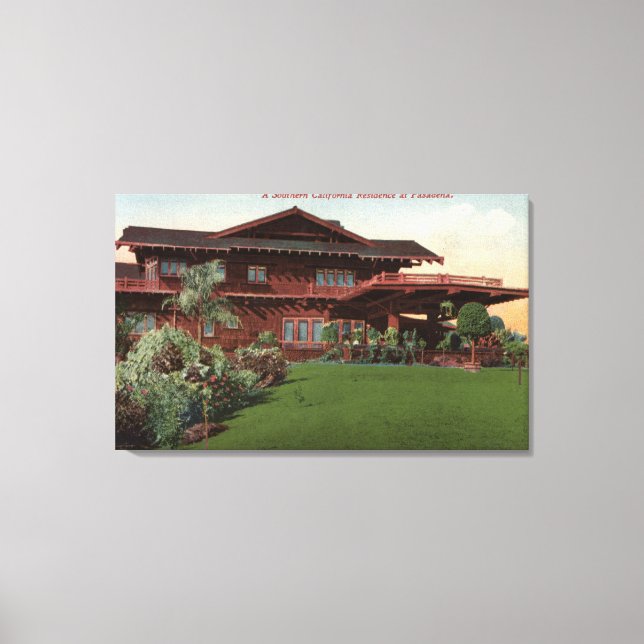 Southern California Residence Canvas Print (Front)