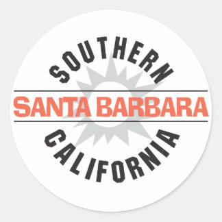 Southern California - Santa Barbara Classic Round Sticker