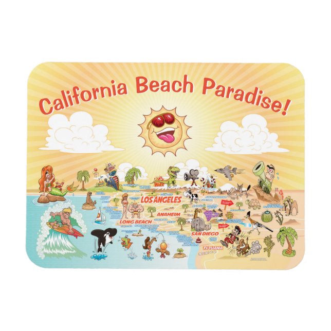 Southern California Souvenir Magnet (Horizontal)