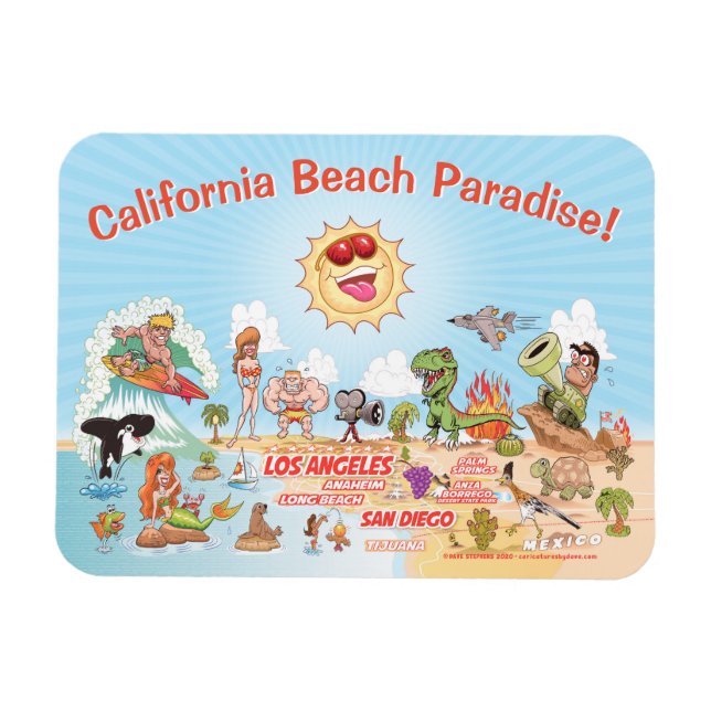 Southern California Souvenir Magnet (Horizontal)