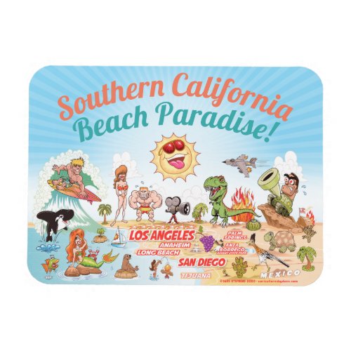 Southern California Souvenir Magnet