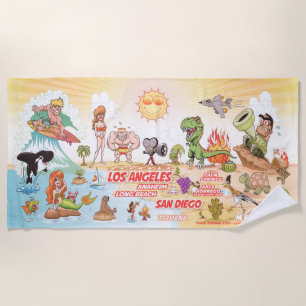 Southern California Sunset Beach Blanket