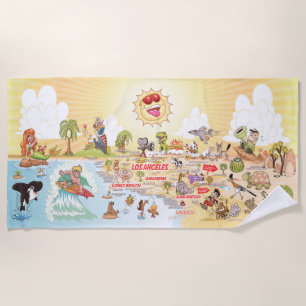 Southern California Sunset Beach Blanket