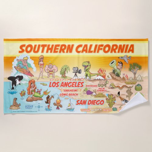 Southern California Sunset Beach Blanket