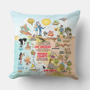 Southern California Throw Pillow