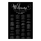 Southern Calligraphy Black Alphabetical Seating