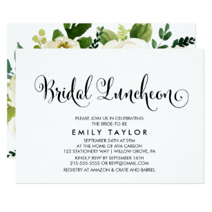bridal luncheon invitations zazzle