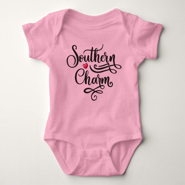 Southern Charm Baby Bodysuit (Front)
