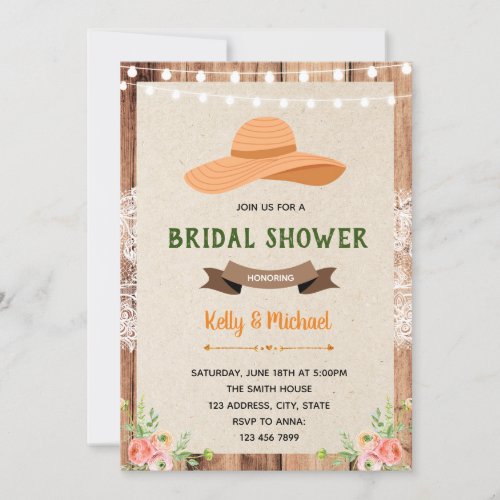 Southern charm shower party invitation