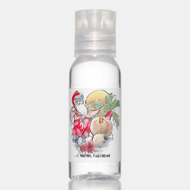 Southern Christmas | Hot Holly Jolly Santa Claus Hand Sanitizer (Front)