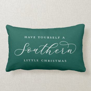 Southern Christmas In The South Christmas Lumbar Pillow by BanterandCharm at Zazzle
