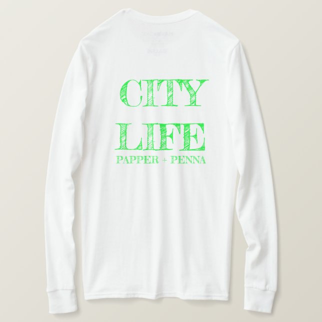 Southern City Life Long Sleeve Tshirt (Design Back)
