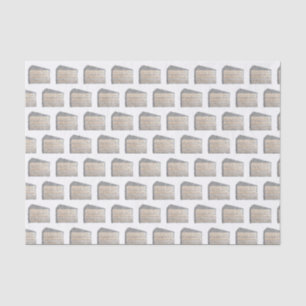 Southern Coconut Frosting Layer Cake Slice Dessert Tissue Paper