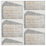 Southern Coconut Layer Cake Slice Piece Dessert Fabric