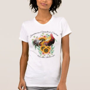 Southern Comfort Cabin Women's T-Shirt   Rooster