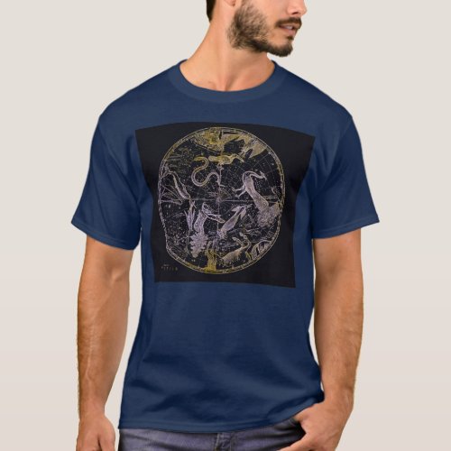 Southern Constellations on Black T_Shirt