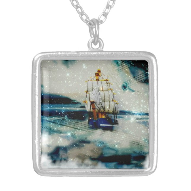 Southern Cross Cosmic Seer Silver Plated Necklace (Front)