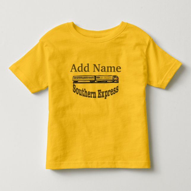 Southern Express Train add name Toddler T-shirt (Front)