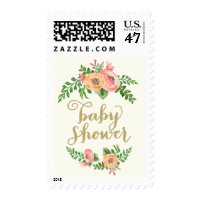 Southern Floral Baby Shower Postage