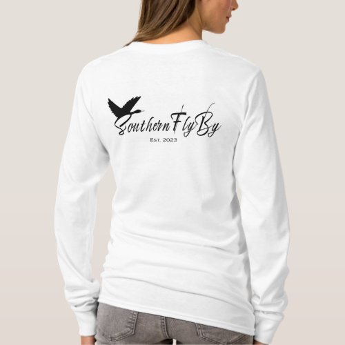 Southern FlyBy Wood Duck  Cattails  _ WHITE ONLY T_Shirt