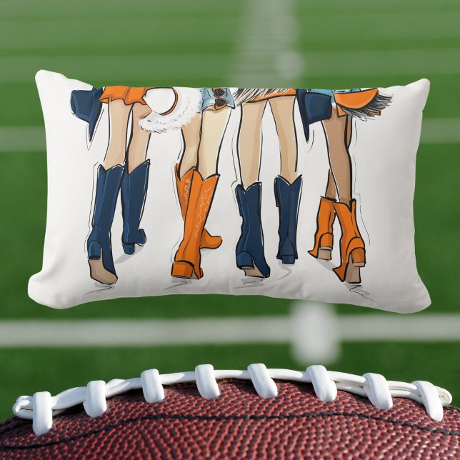 Southern Game Day Tailgate Four Stylish Ladies Lumbar Pillow (Creator Uploaded)