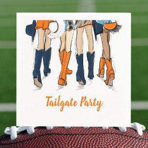 Southern Game Day Tailgate Four Stylish Ladies Napkins