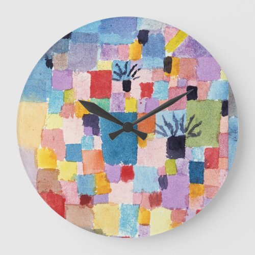 Southern Gardens  Paul Klee  Large Clock