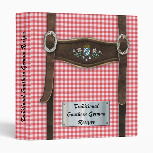 Southern German Recipes 3 Ring Binder