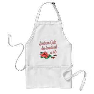 Southern Girl 60th Birthday Rose Collection Adult Apron