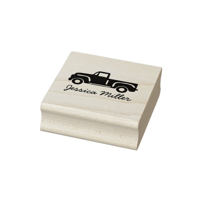 Southern Girl Farm Truck Charm Wood Art Stamp (Stamp)