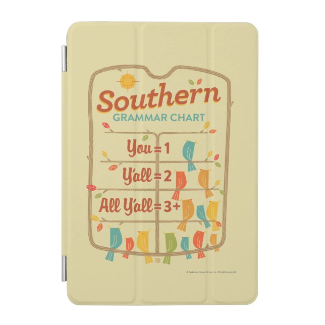 Southern Grammar Chart iPad Mini Cover (Front)