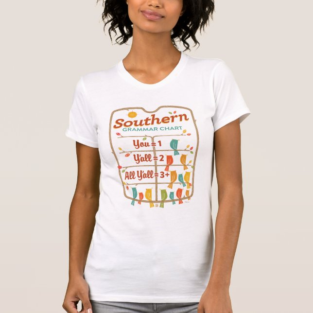 Southern Grammar Chart T-Shirt (Front)