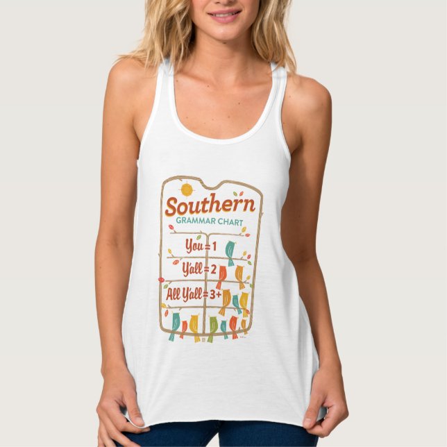 Southern Grammar Chart Tank Top (Front)