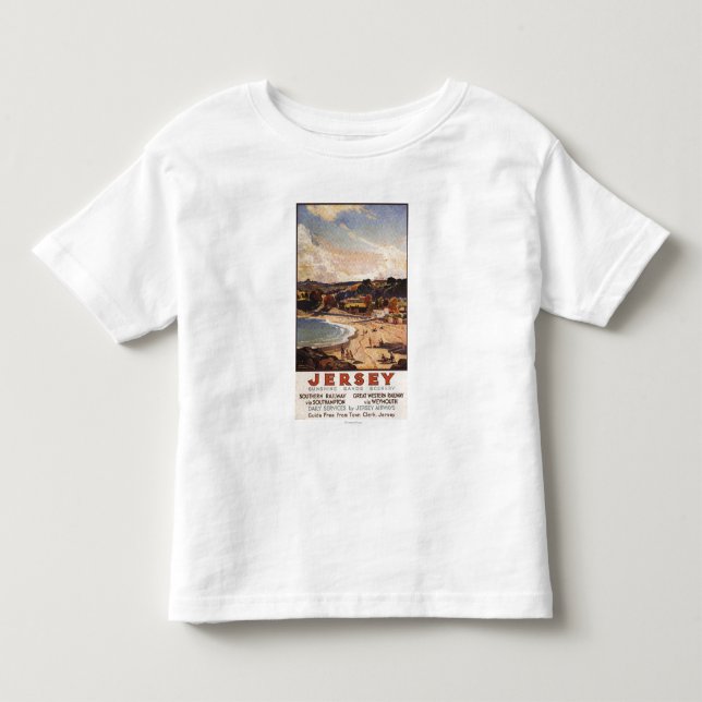 Southern/Great Western Railway Beach Scene Toddler T-shirt (Front)