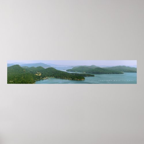 Southern Gulf Islands as seen from Mount Galiano Poster