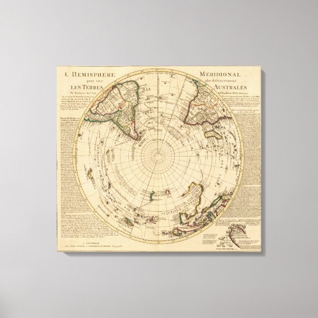 Southern Hemisphere 2 Canvas Print (Front)