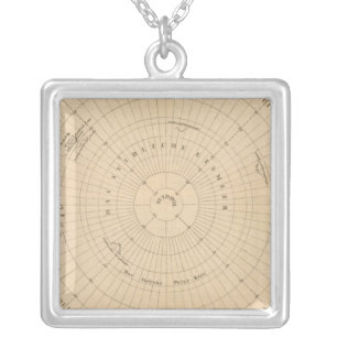 Southern Hemisphere, Antarctica Silver Plated Necklace