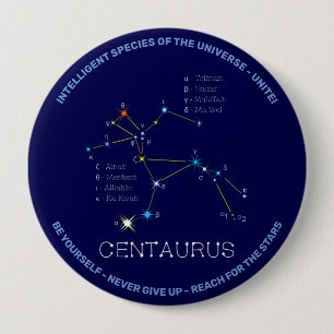 Southern Hemisphere Constellation Centaurus Button