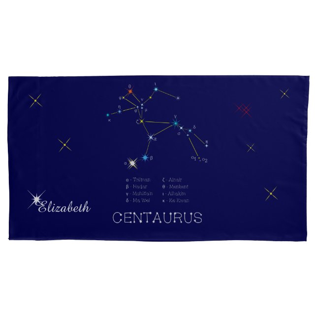 Southern Hemisphere Constellation Centaurus Pillow Case (Front)