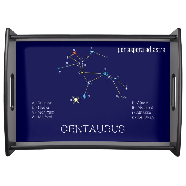 Southern Hemisphere Constellation Centaurus Serving Tray (Front)