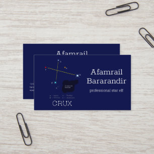 Southern Hemisphere Constellation Crux Business Card