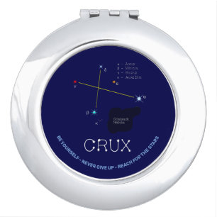Southern Hemisphere Constellation Crux Compact Mirror